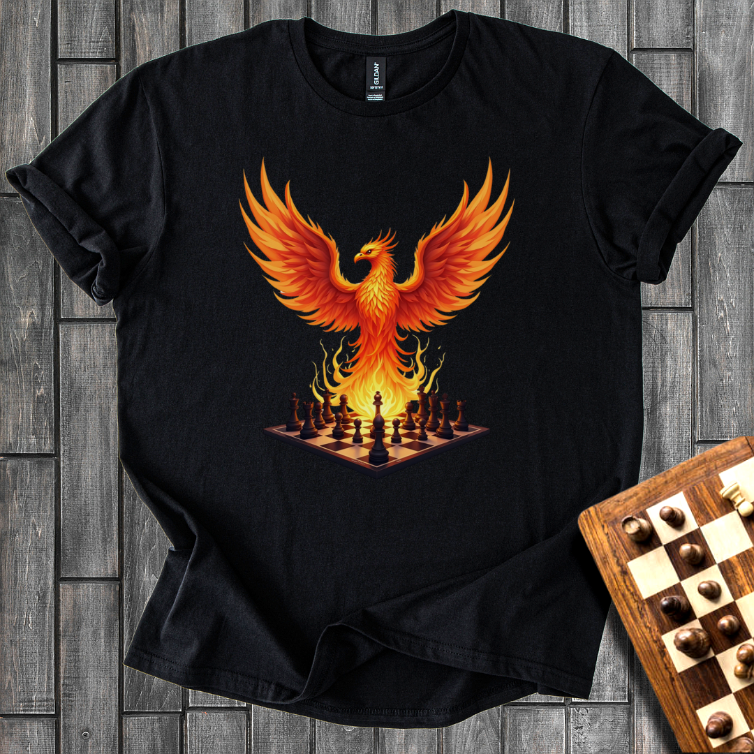 Flaming Chessboard T-Shirt