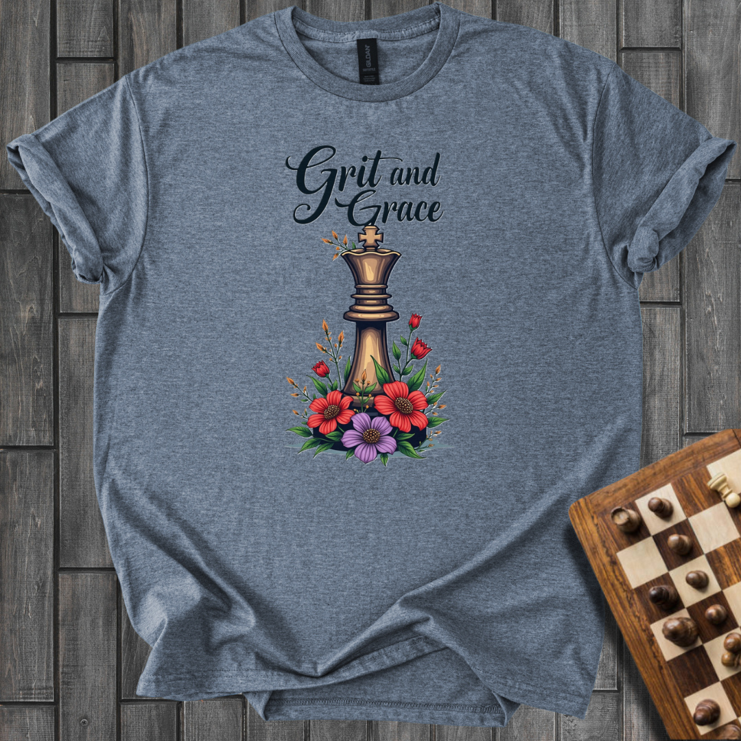 Queenly Elegance Chess T-Shirt