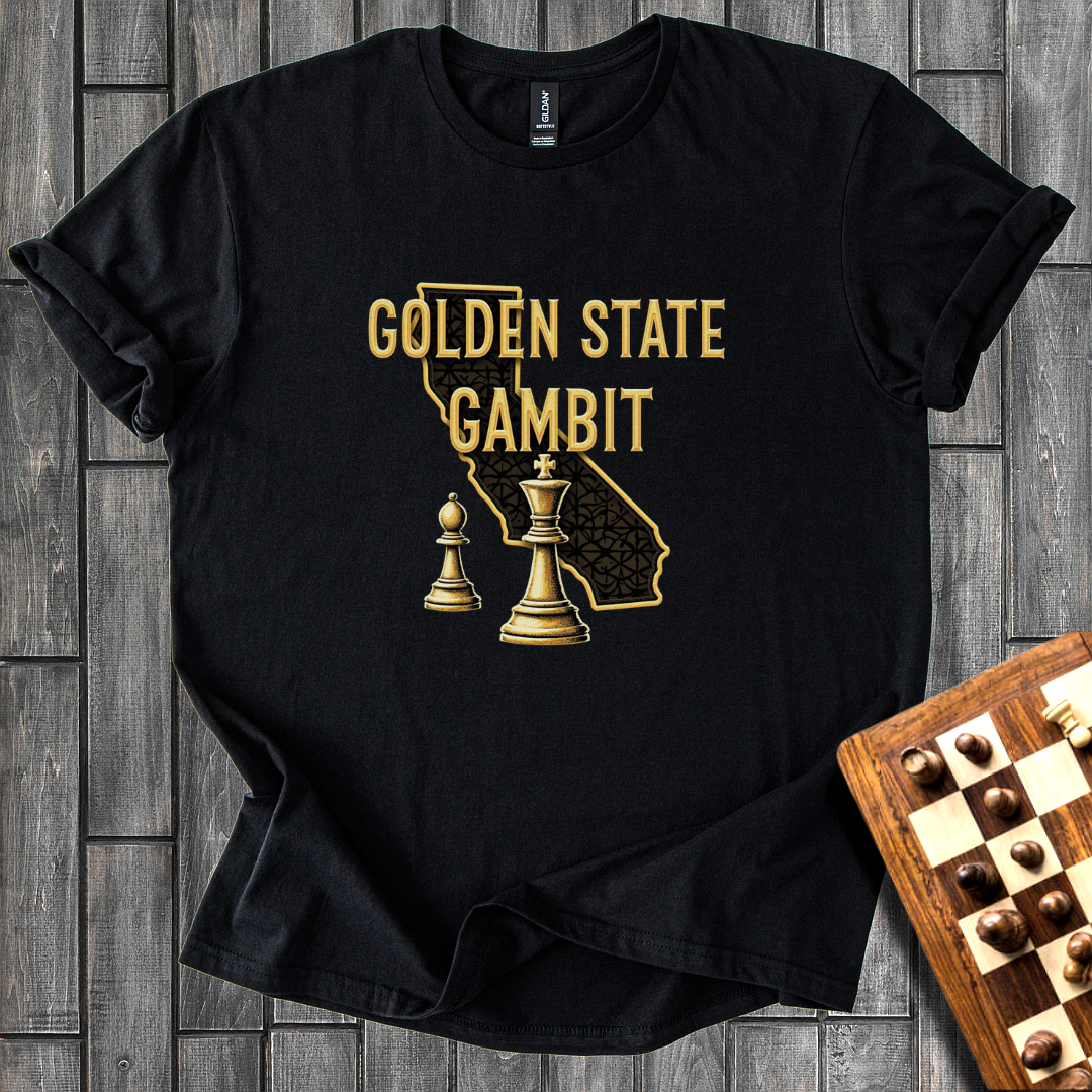 Golden State Gambit Chess T-Shirt