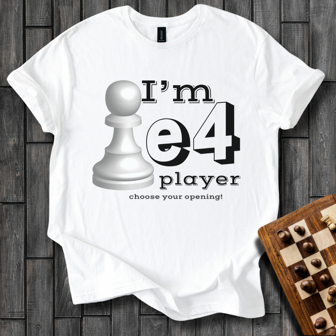 e4 Player Chess T-Shirt