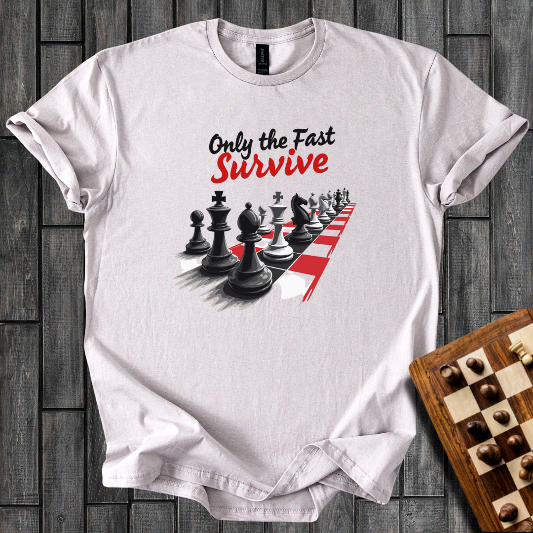 Only The Fast Survive Chess T-Shirt
