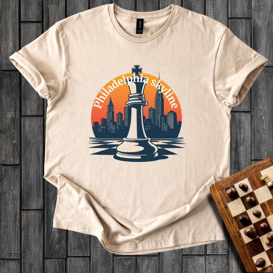 Philadelphia Skyline Chess T-Shirt