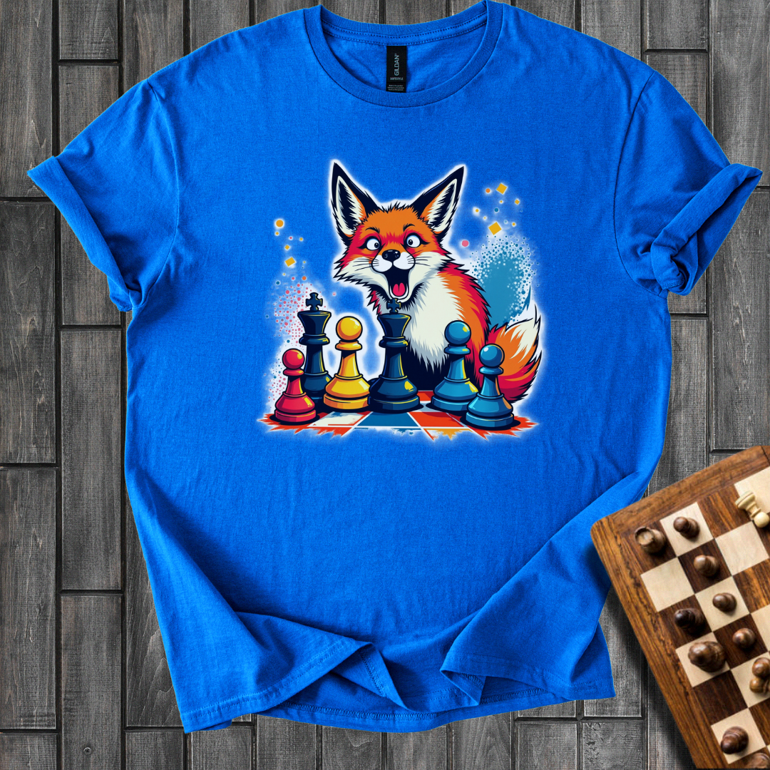 Foxy Strategist Chess T-Shirt