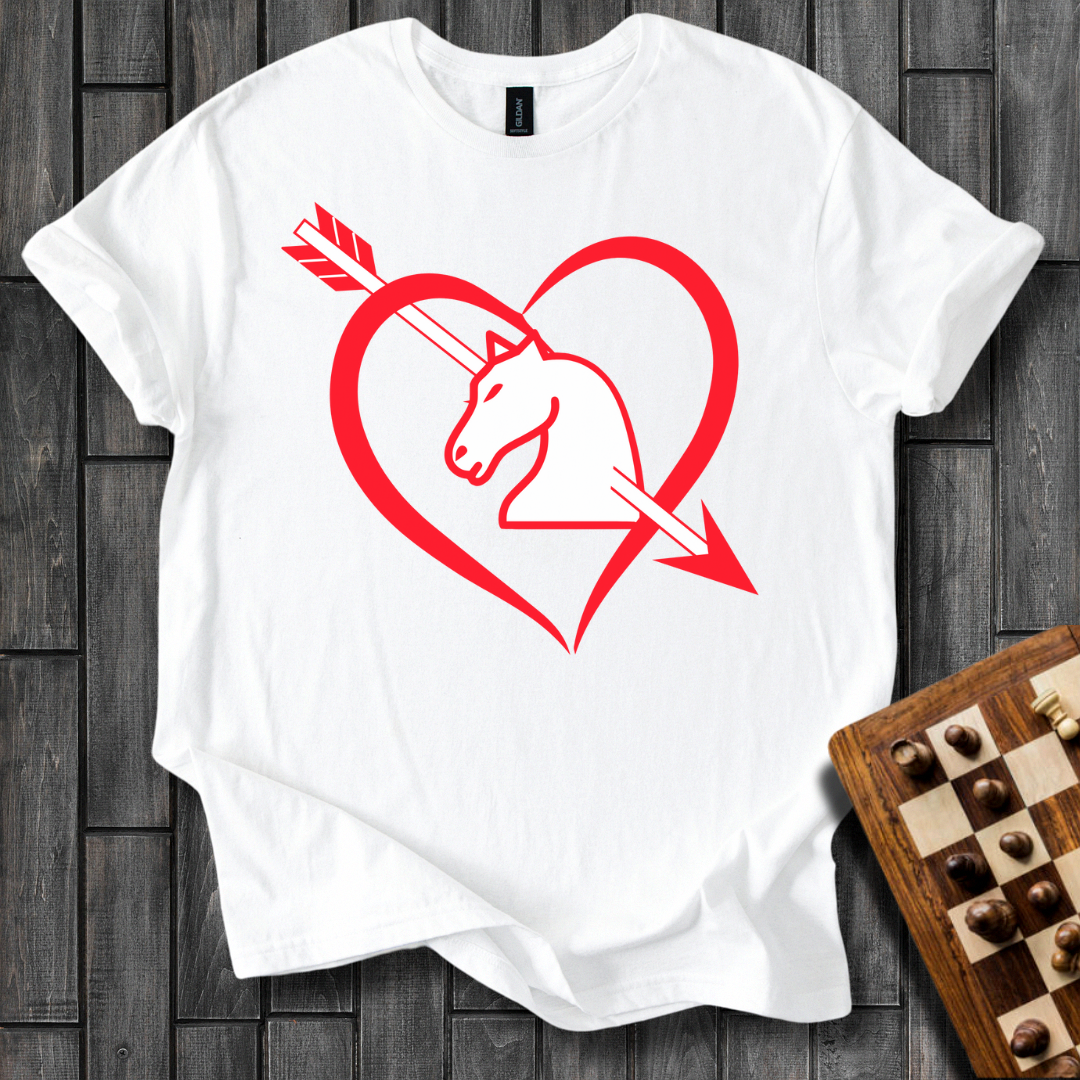 Knight In a Heart Chess T-Shirt