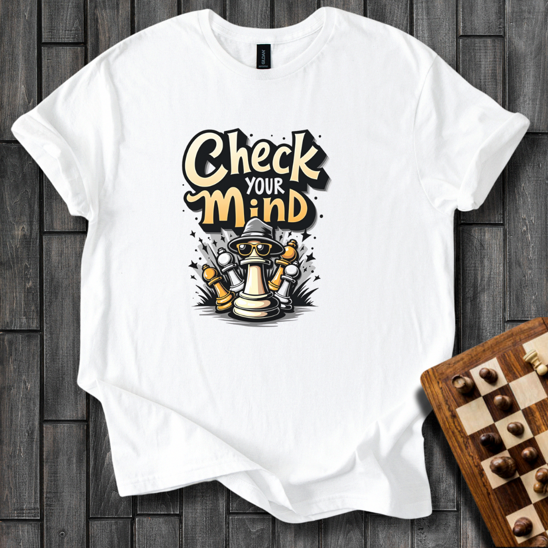 Check Your Mind Chess T-Shirt