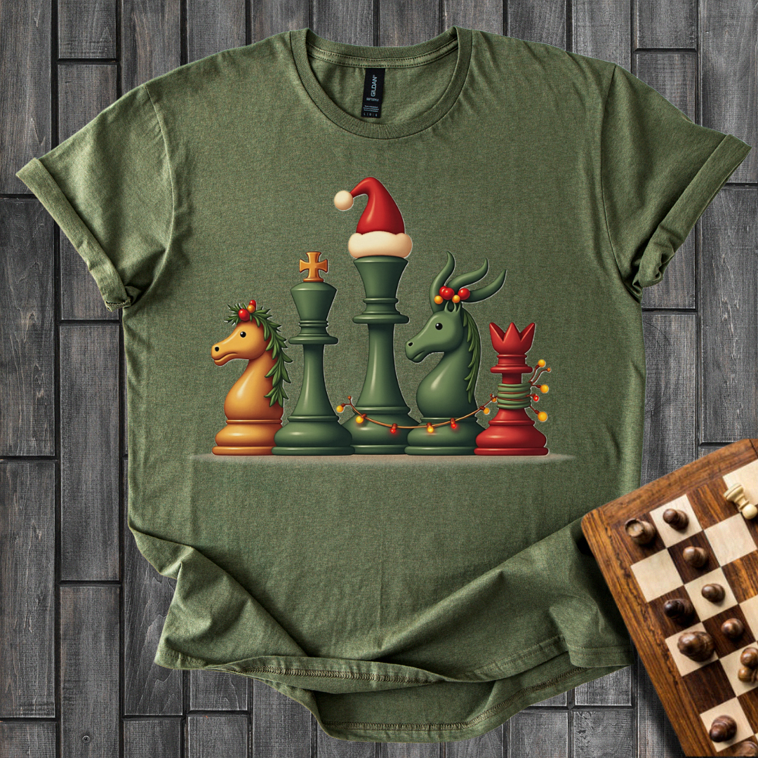 Festive Chess Pieces T-Shirt