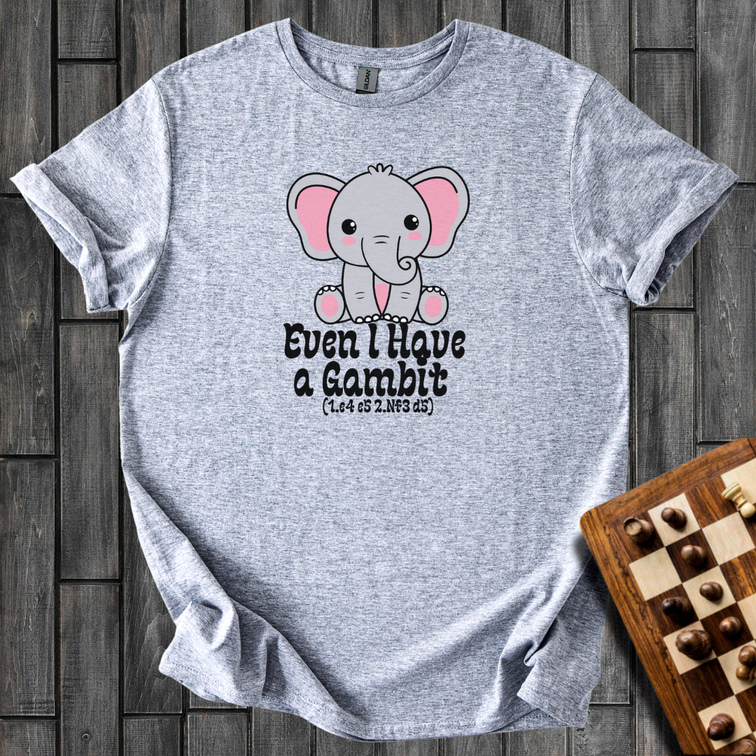 Elephant Gambit Chess T-Shirt