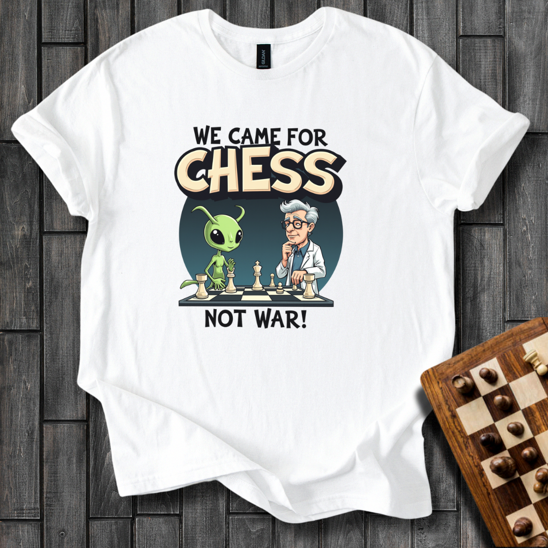 We Are Not Alone Chess T-Shirt