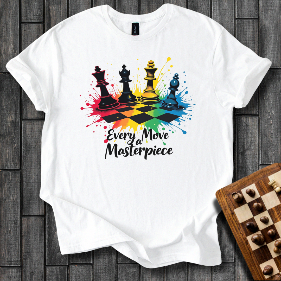Colorfull Move Chess T-Shirt