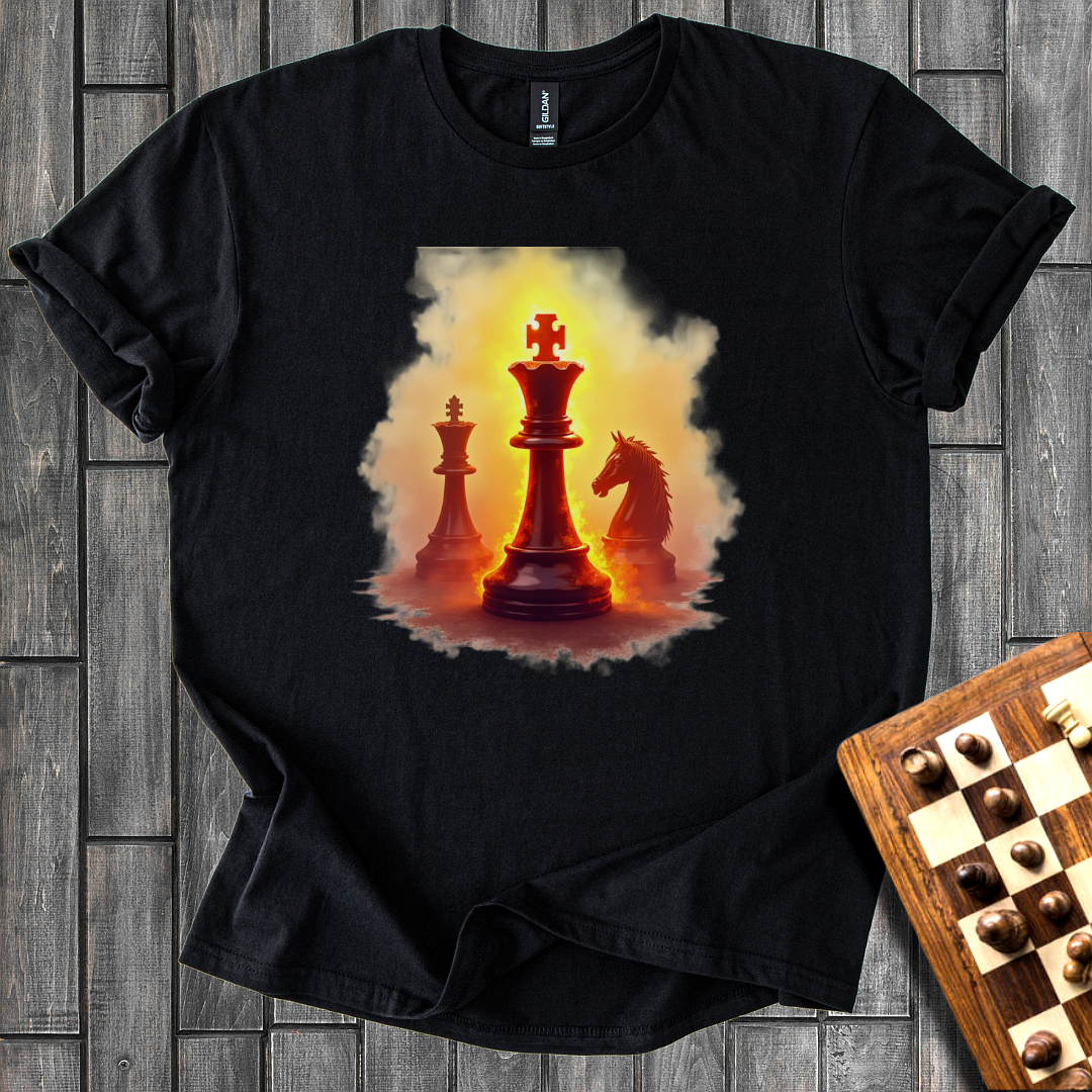 Fiery Chess King T-Shirt