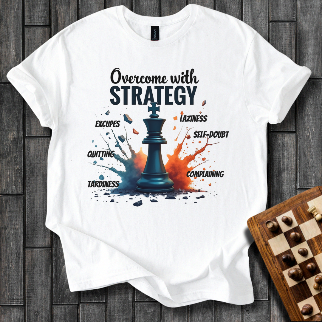 Overcome With Strategy Chess T-Shirt