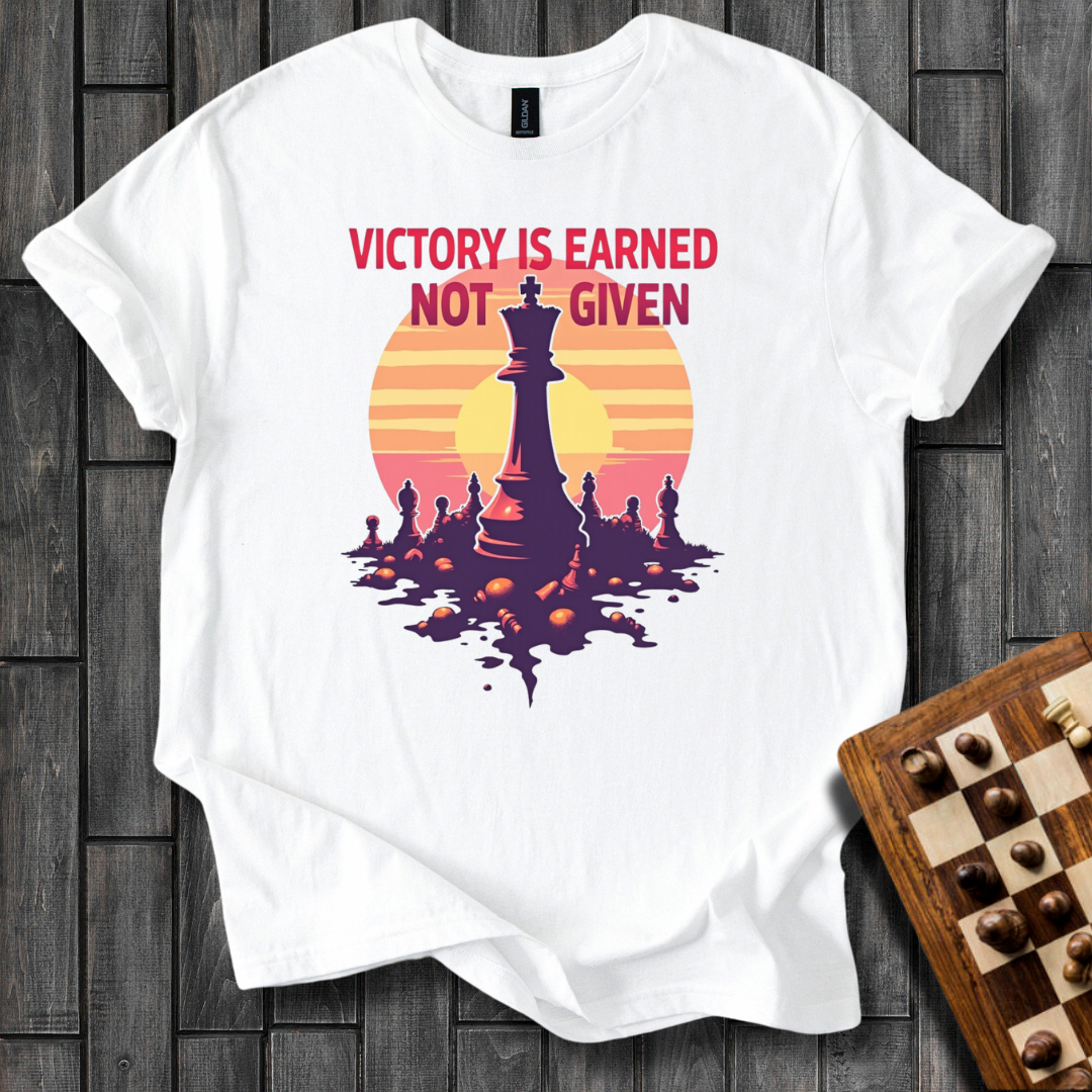 Victory Is Earned Chess T-Shirt