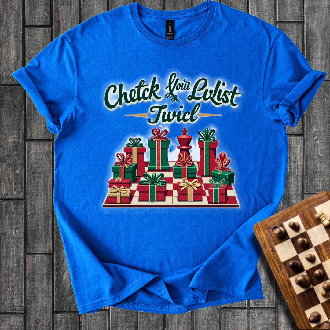 Check Your List Chess T-Shirt