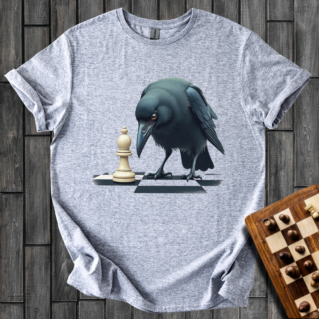 The Watchful Raven Chess T-Shirt