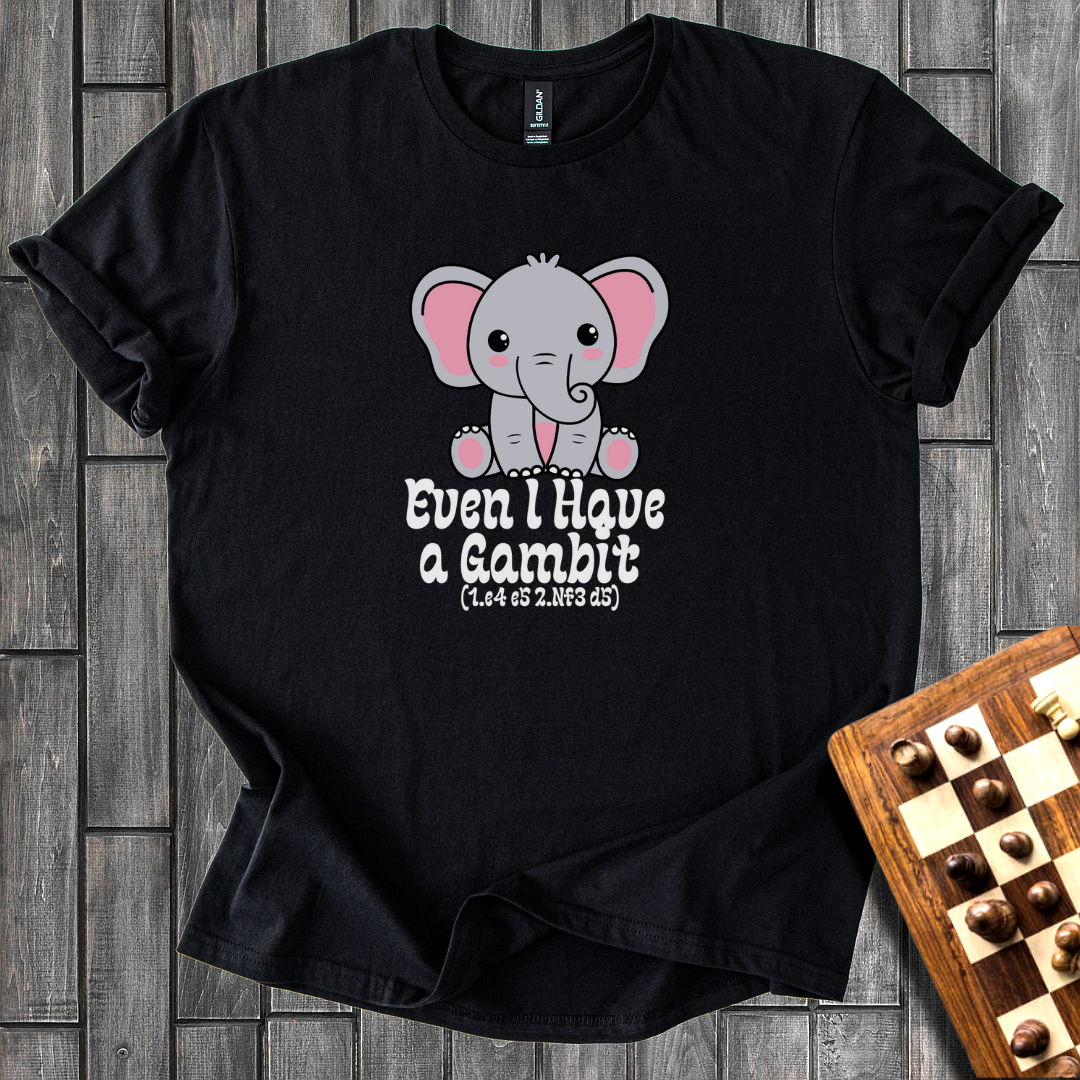 Elephant Gambit Chess T-Shirt