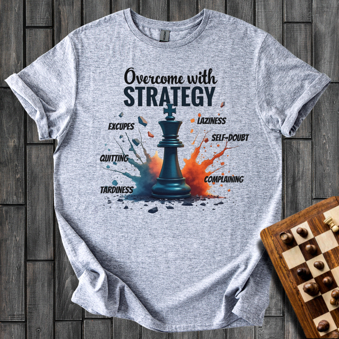 Overcome With Strategy Chess T-Shirt