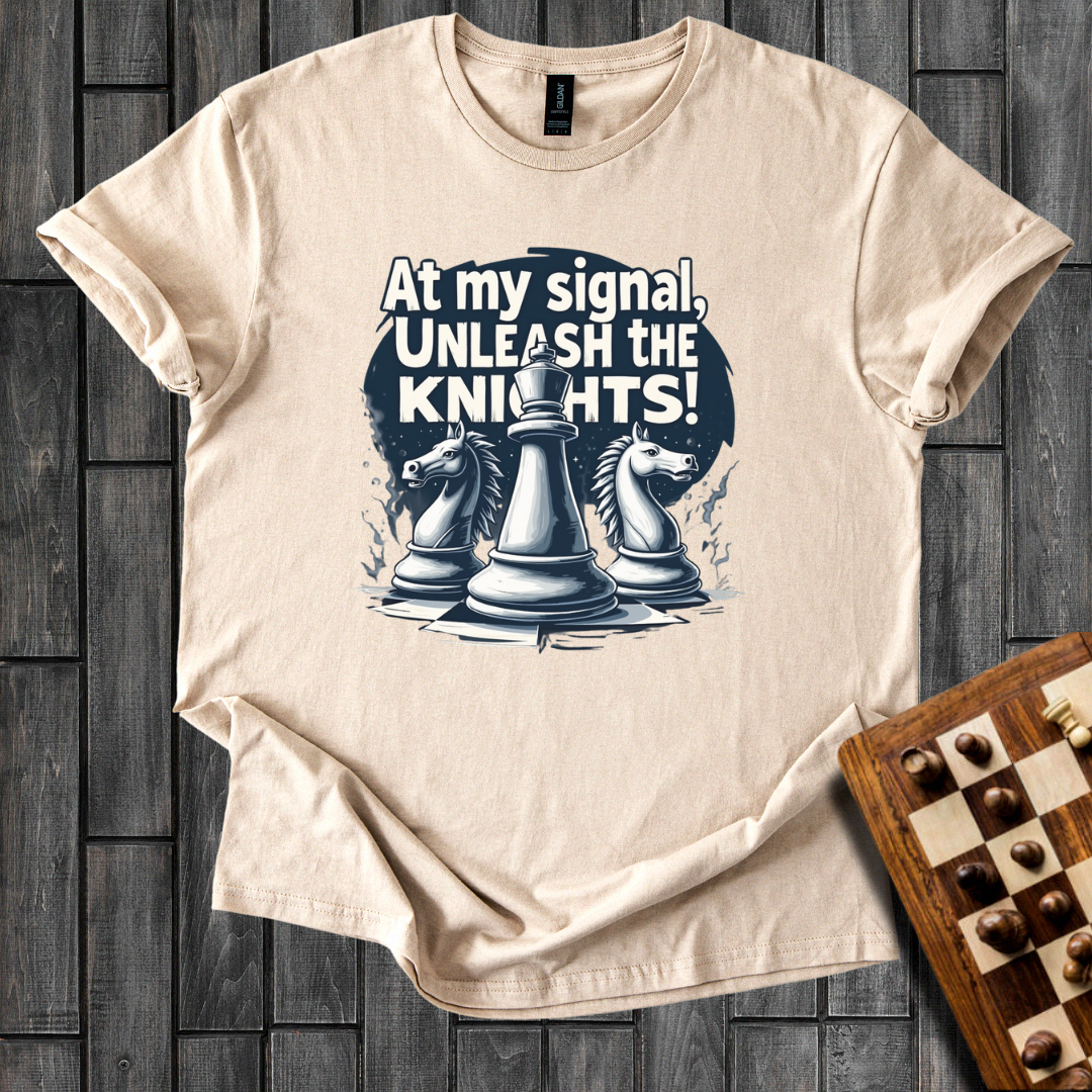 Unleash The Knights Chess T-Shirt
