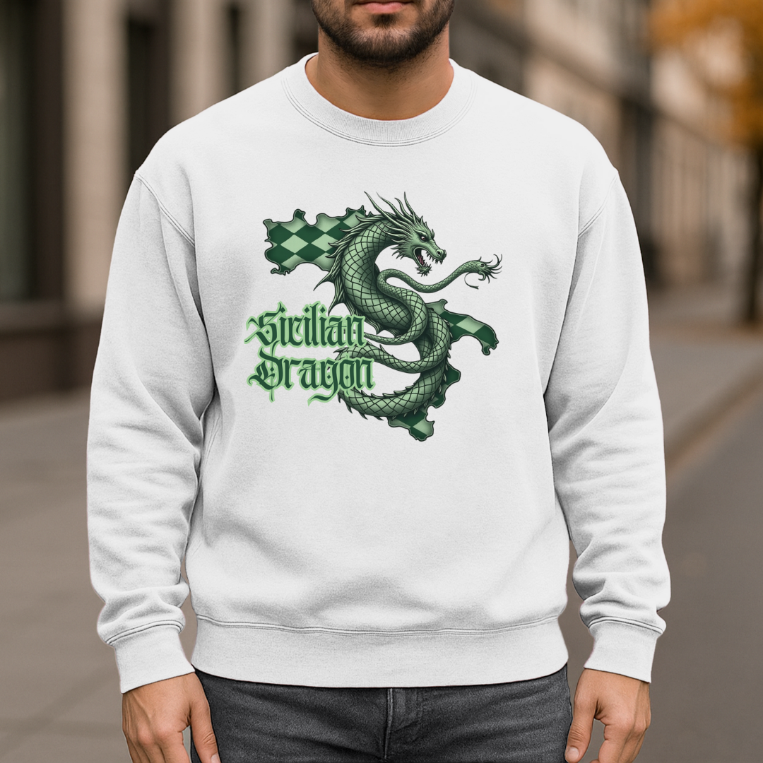 Sicilian Dragon Garment-Dyed Sweatshirt