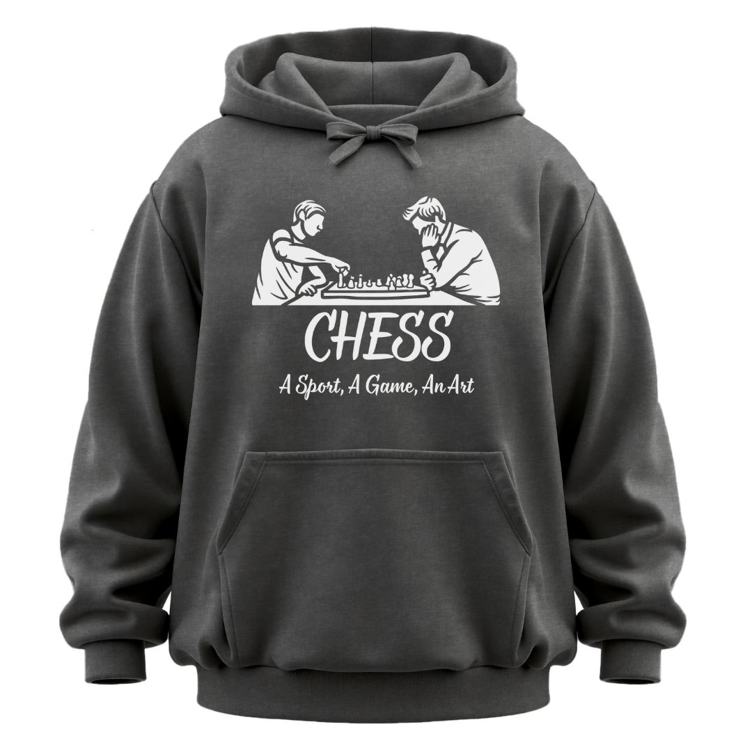 Chess, a Sport, a Game, An Art Garment-Dyed Hoodie
