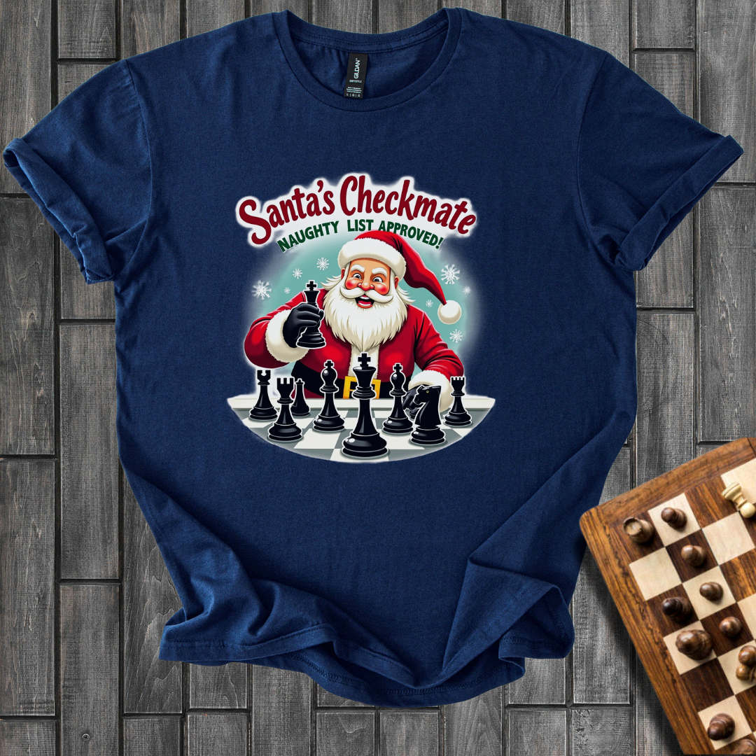 Santa’s Tactical Triumph Chess T-Shirt