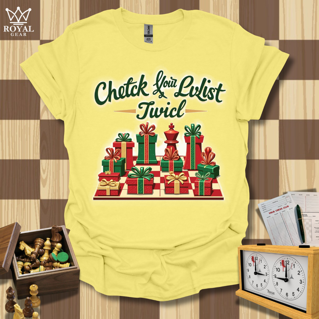 Check Your List Chess T-Shirt