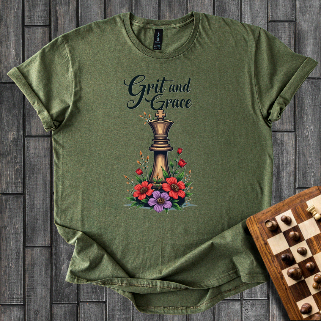 Queenly Elegance Chess T-Shirt