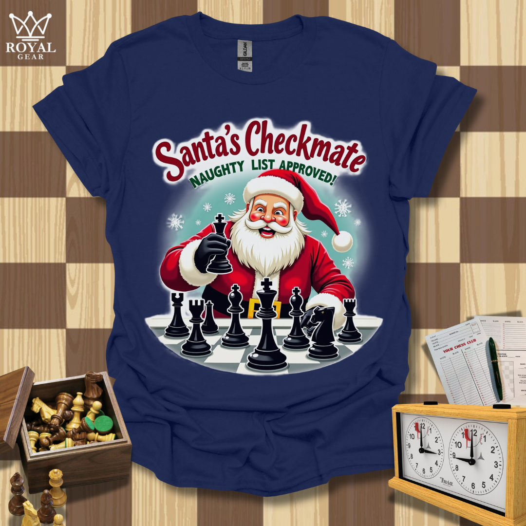 Santa’s Tactical Triumph Chess T-Shirt