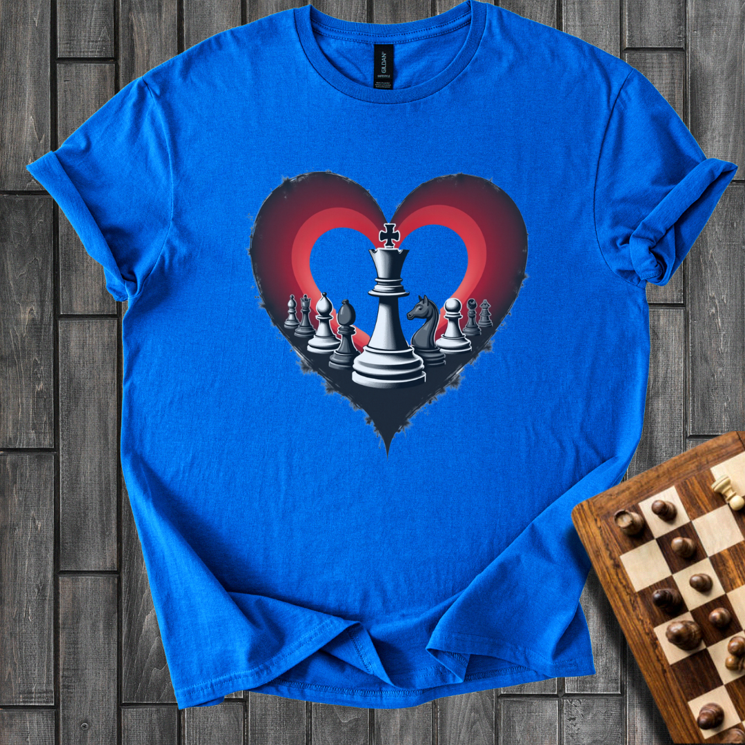 Pieces in Heart Chess T-Shirt