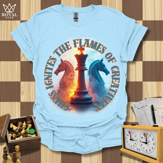 Luminous King Chess T-Shirt