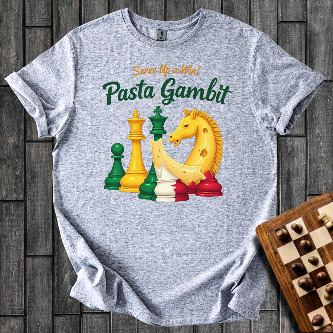 Pasta Gambit Chess T-Shirt