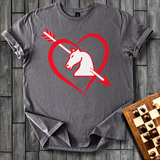 Knight In a Heart Chess T-Shirt