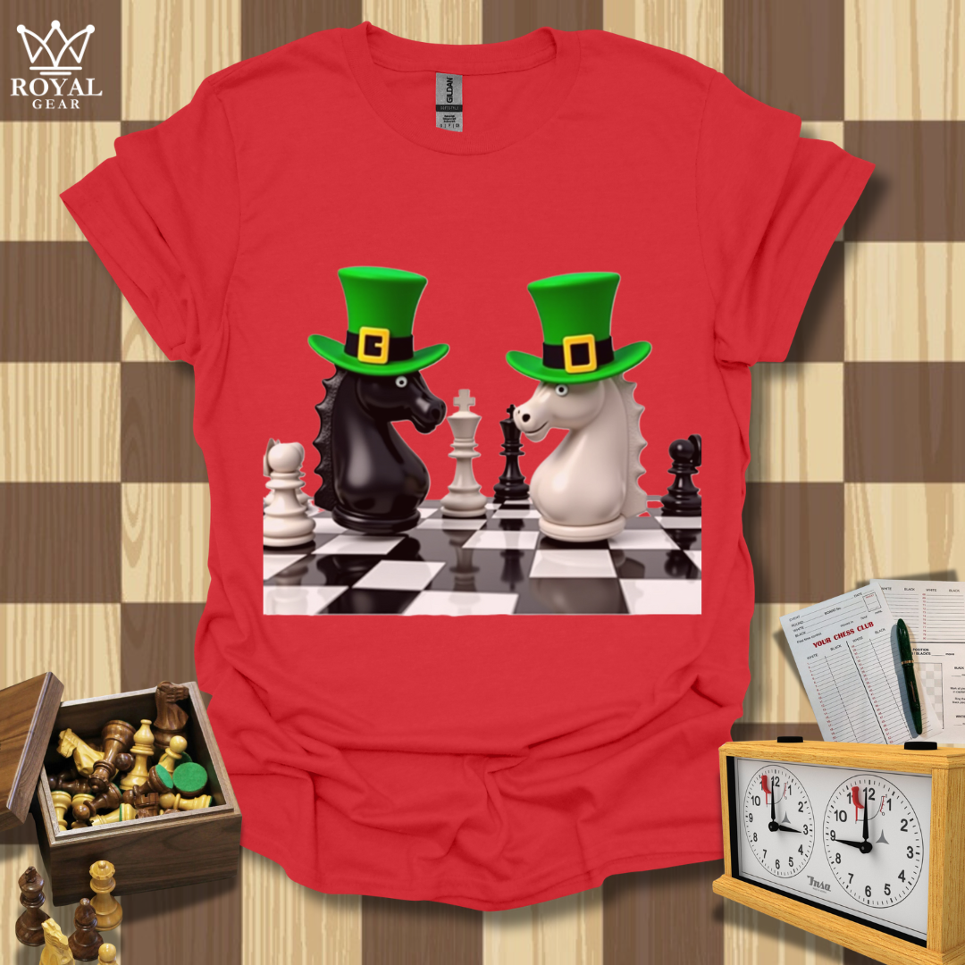 St. Patrick`s Day Knights Chess T-Shirt