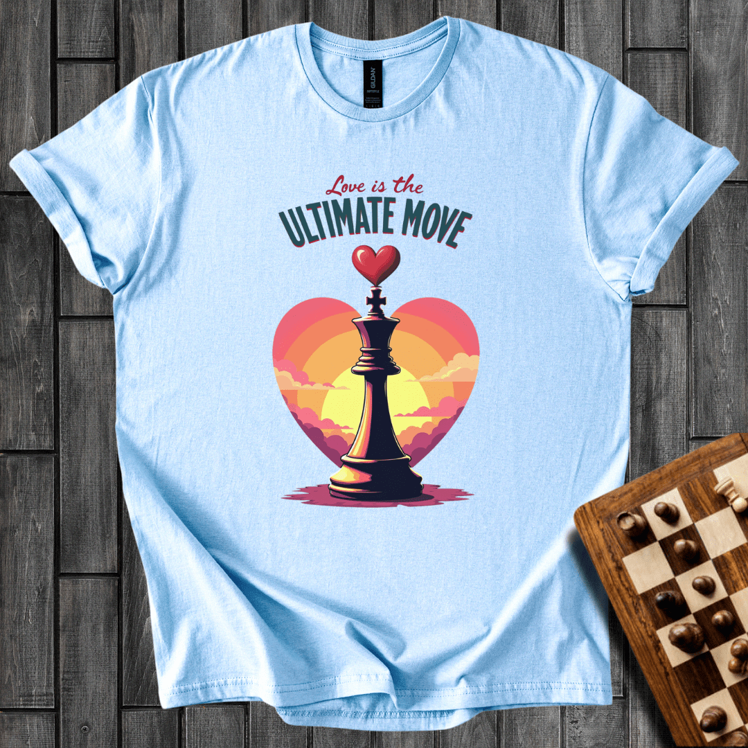 Sunset Love Chess T-Shirt