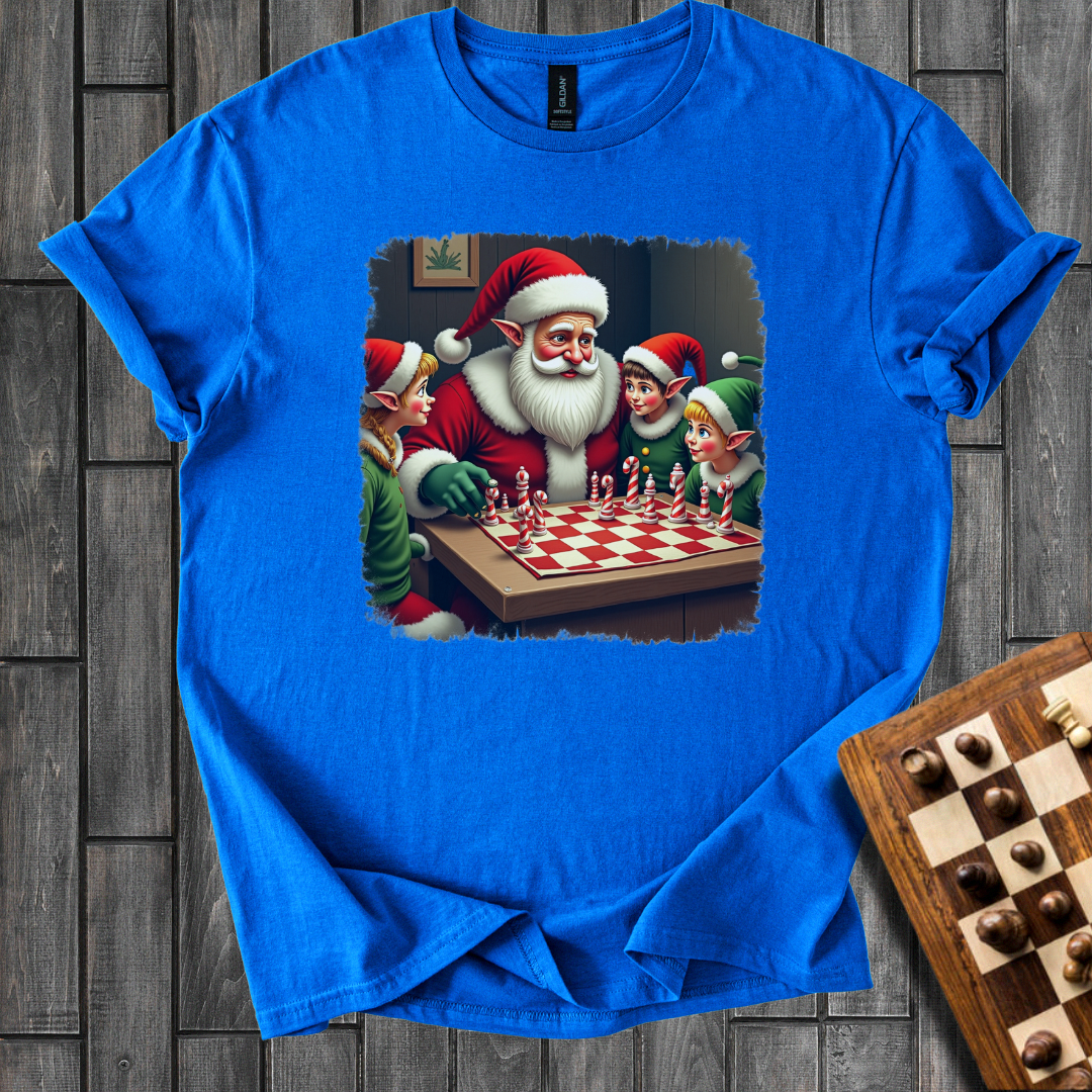 Santa Showdown Chess T-Shirt