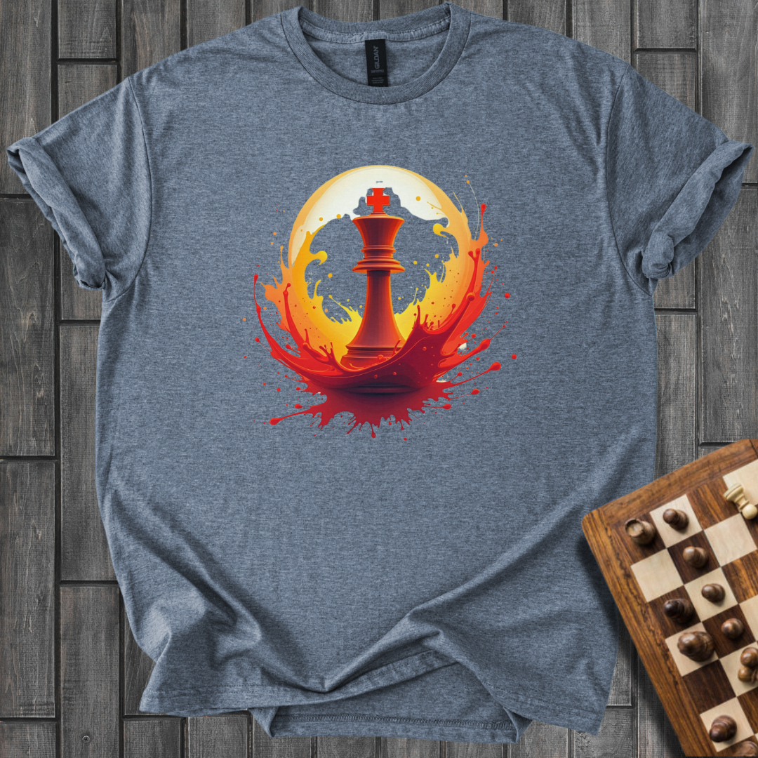 Orange Splash Chess T-Shirt