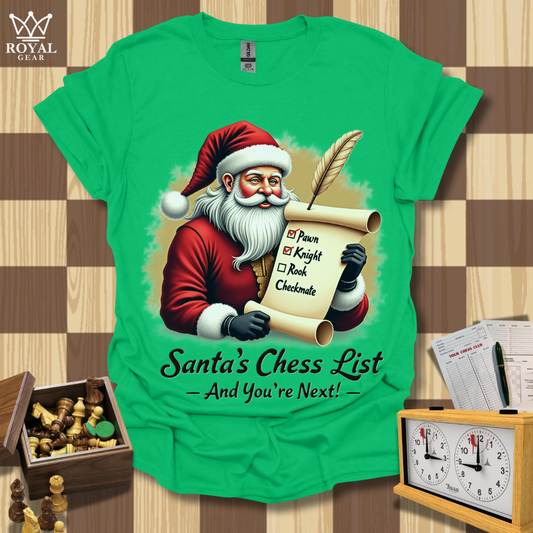 Santa's Hit List Chess T-Shirt