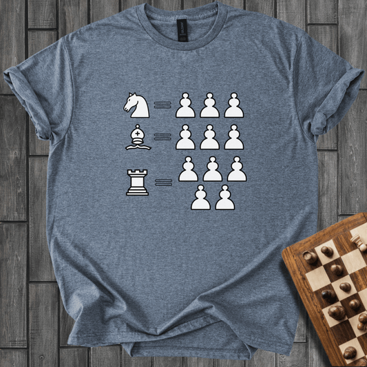 The Value of The Pieces Chess T-Shirt