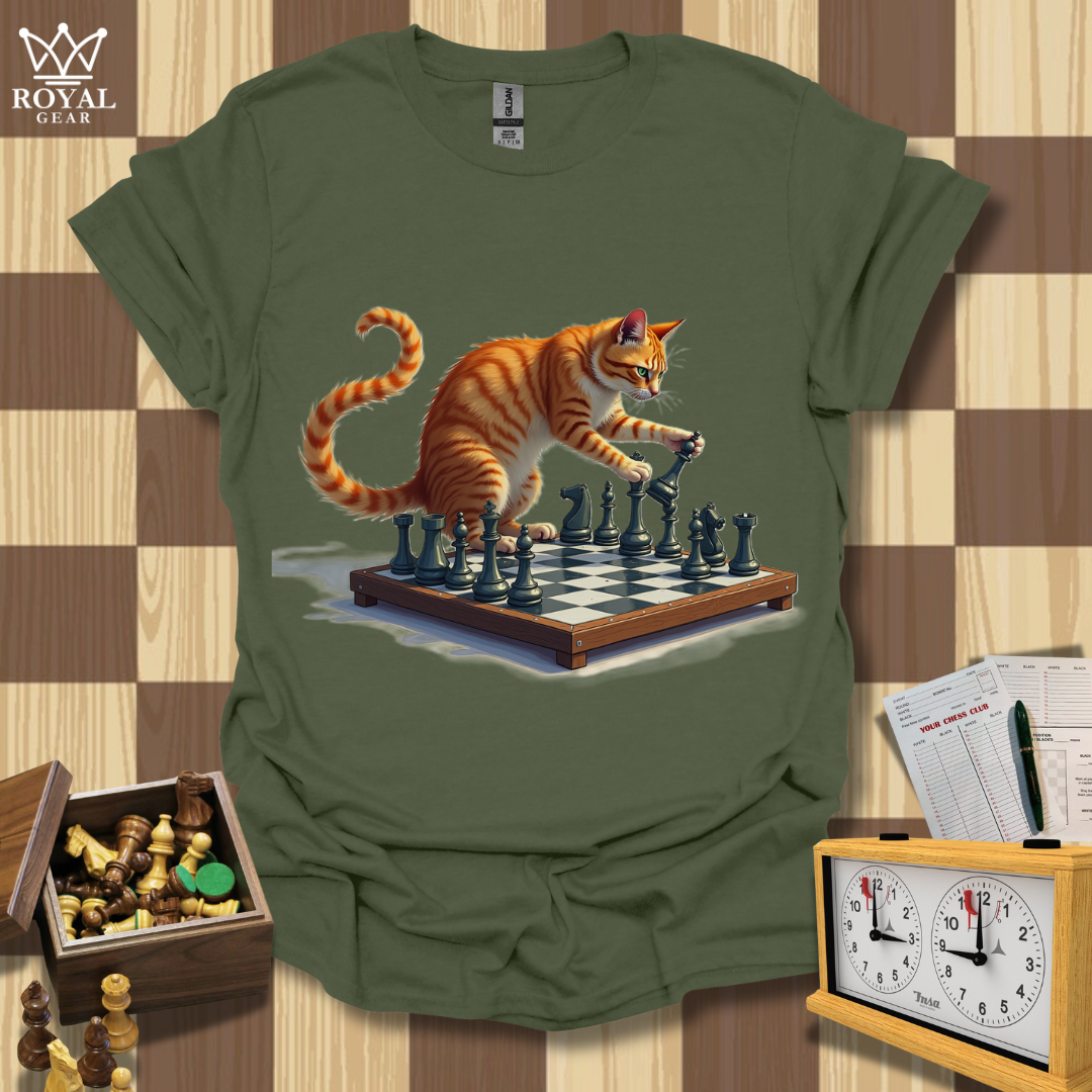 Cat Grandmaster Chess T-Shirt