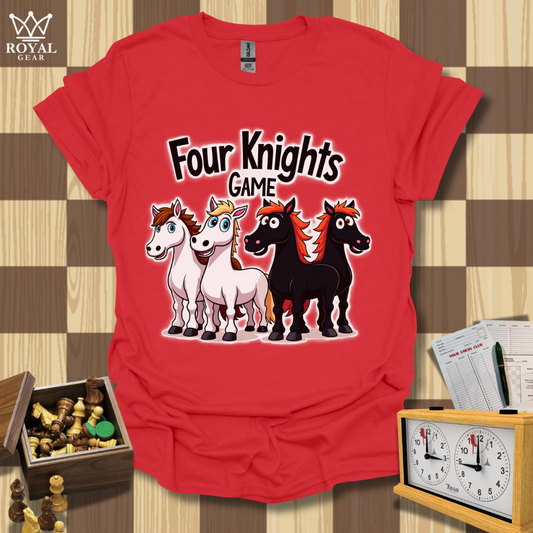 4 Knights Game Chess T-Shirt