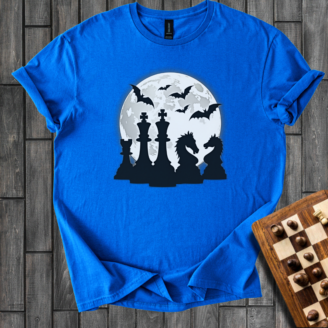 Moonlit Tactics Chess T-Shirt