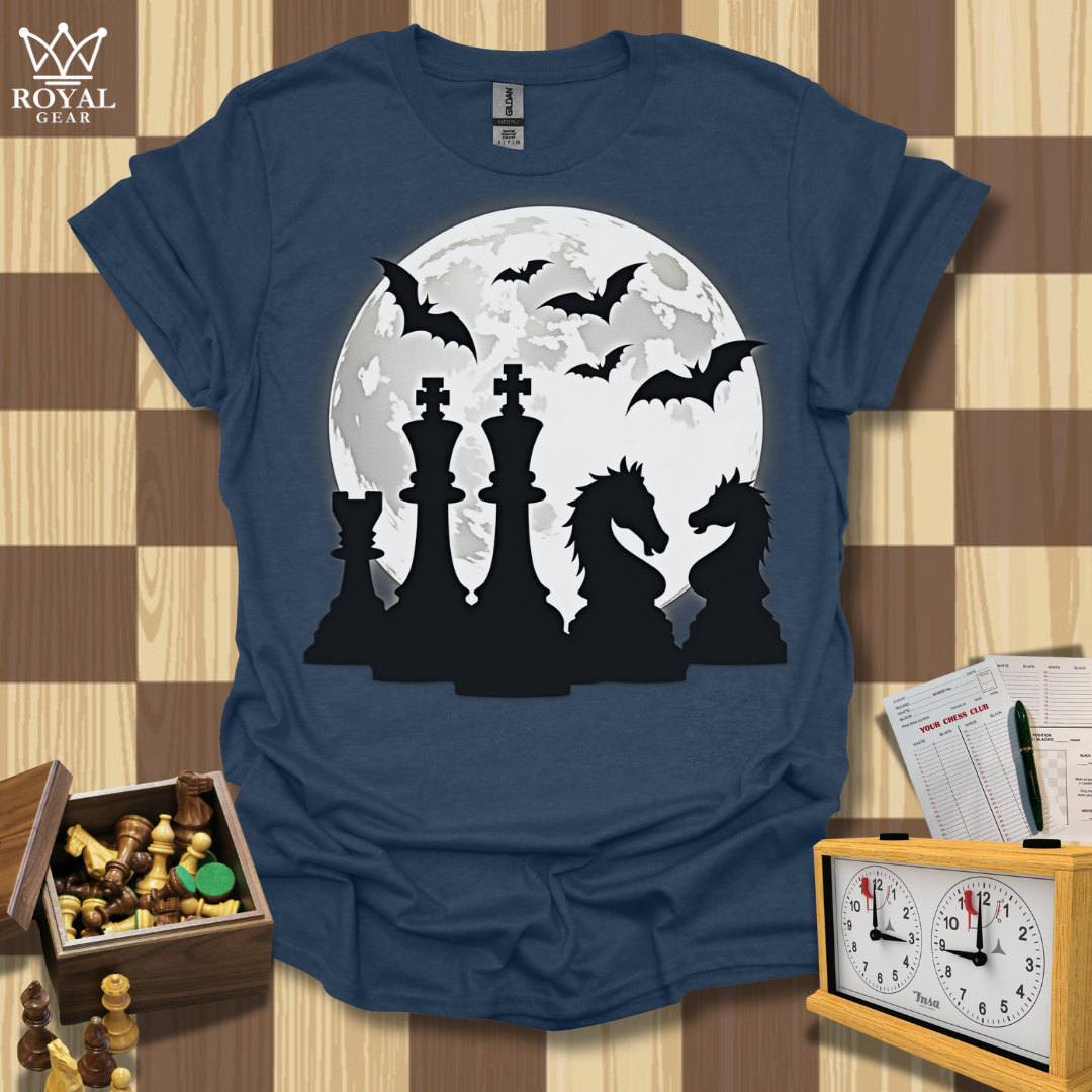 Moonlit Tactics Chess T-Shirt