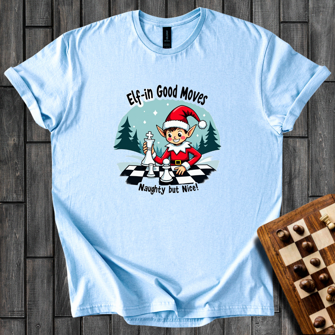 Elf Play to Win Chess T-Shirt