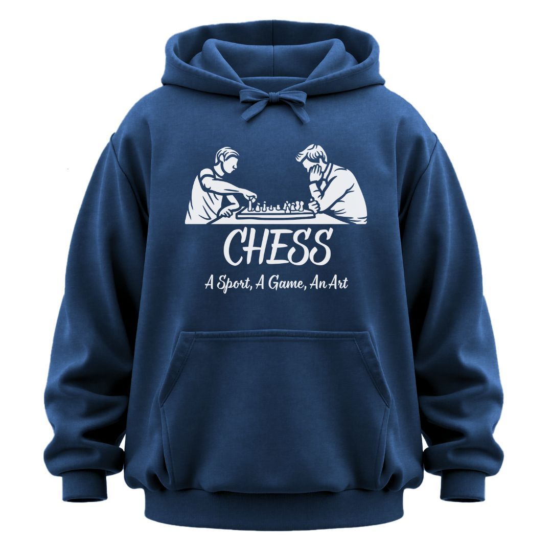 Chess, a Sport, a Game, An Art Garment-Dyed Hoodie