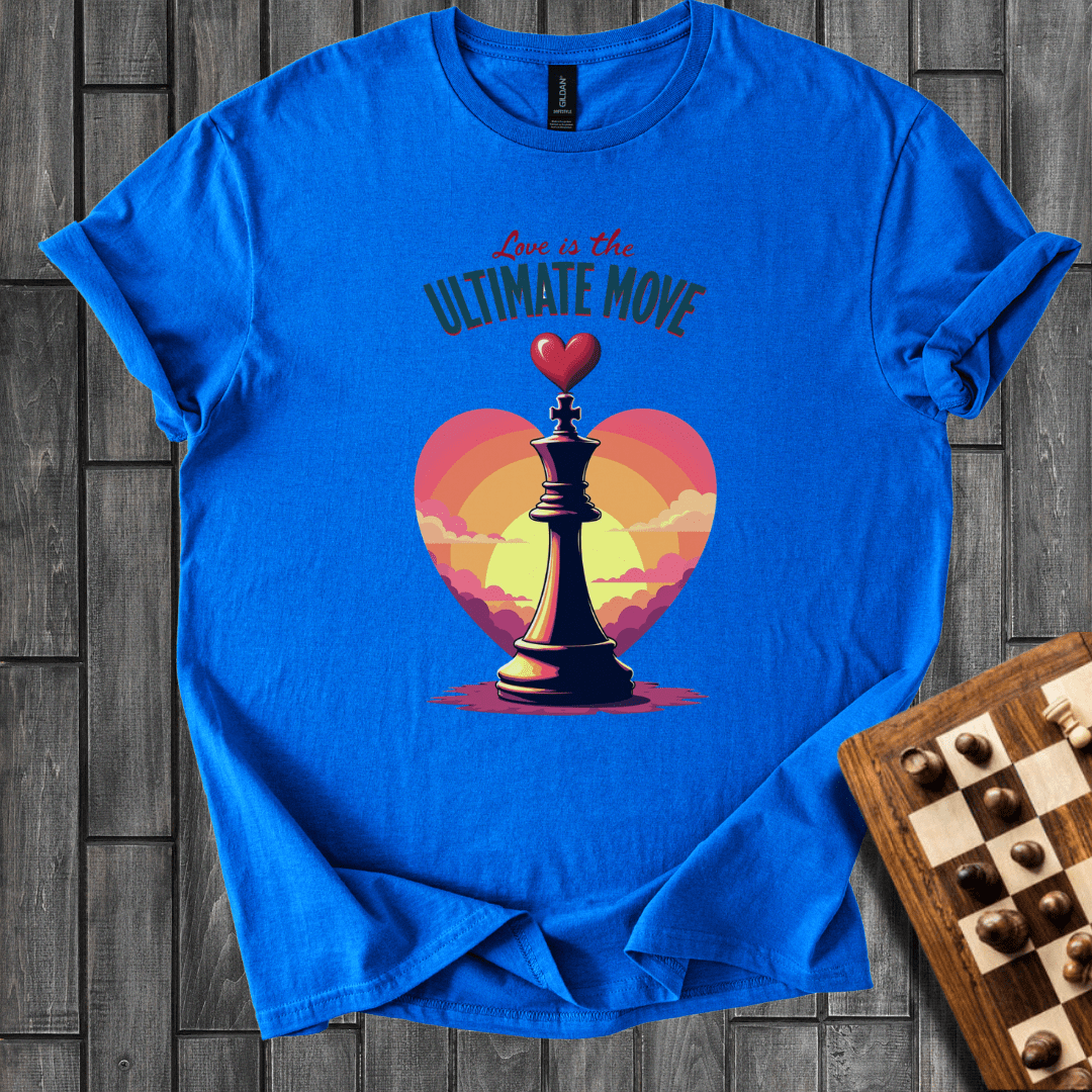 Sunset Love Chess T-Shirt