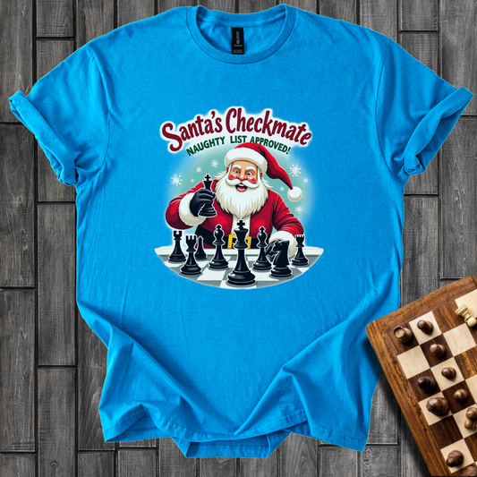 Santa’s Tactical Triumph Chess T-Shirt