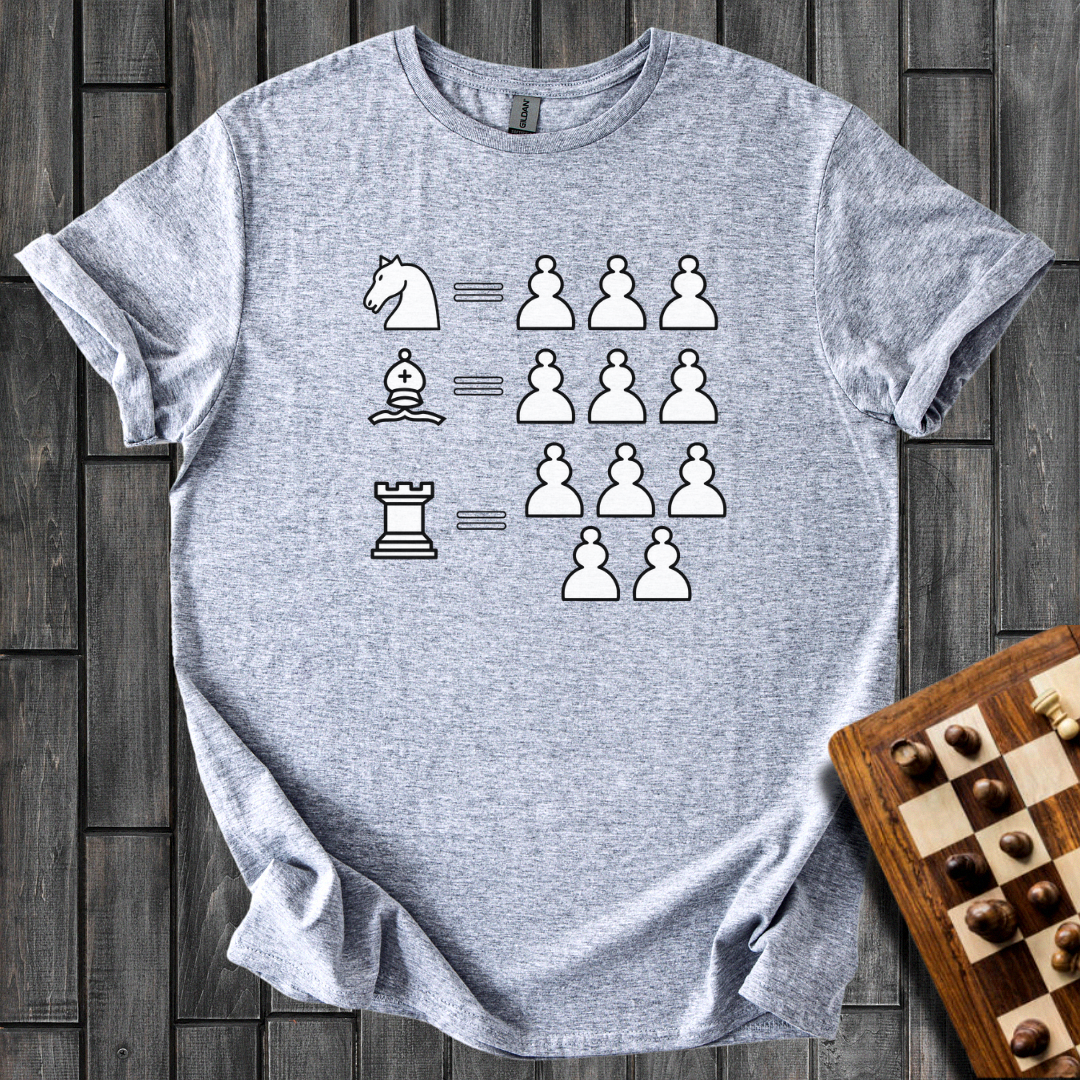 The Value of The Pieces Chess T-Shirt