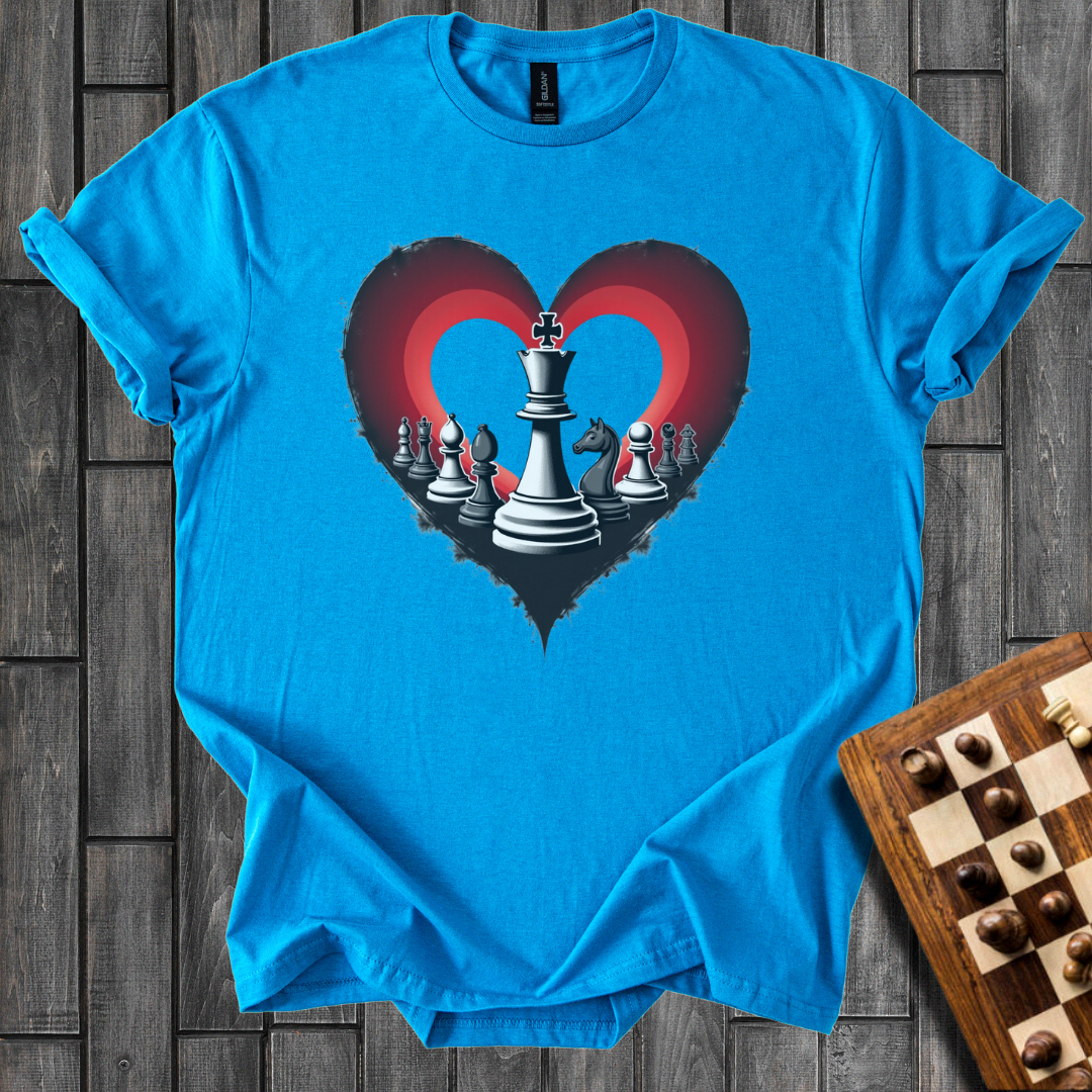 Pieces in Heart Chess T-Shirt