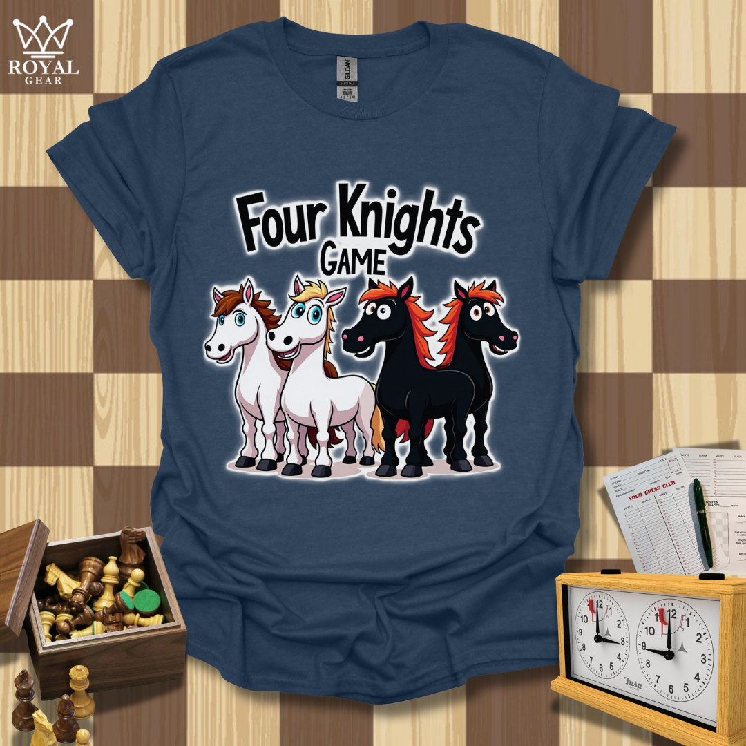 4 Knights Game Chess T-Shirt