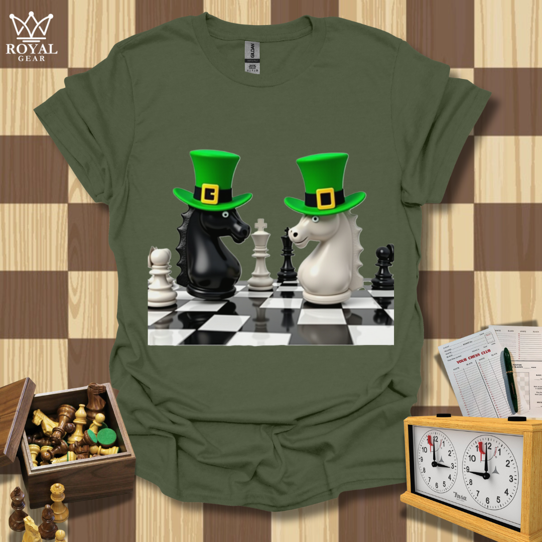 St. Patrick`s Day Knights Chess T-Shirt