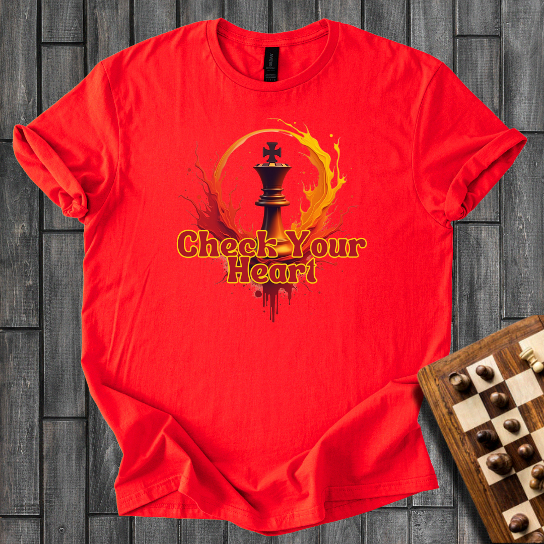 Check Your Heart Chess T-Shirt